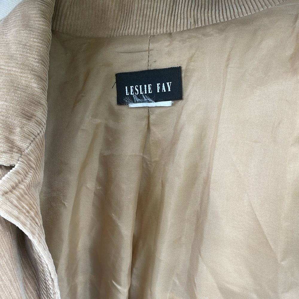 Leslie Fay Womens Vintage Tan Utility‎ Jacket with Toggle Closures Large - Picture 5 of 6